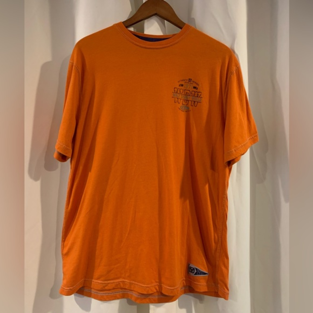 DISNEYLAND‎ RESORT ORANGE GRAPHIC LOGO MENS T SHIRT SIZE LARGE